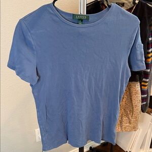 Lauren Ralph Lauren Blue Short Sleeve Tee